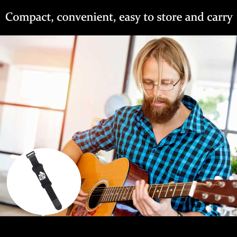 CartHome Guitar Fret Wrap,Guitar Accessories,Fret Wrap,Guitar Bundle Band 18cm Length Muffled Tape Reduce Noise Reduce Howling Adjustable Bundle Band Use for Performances And Recordings - Image 4