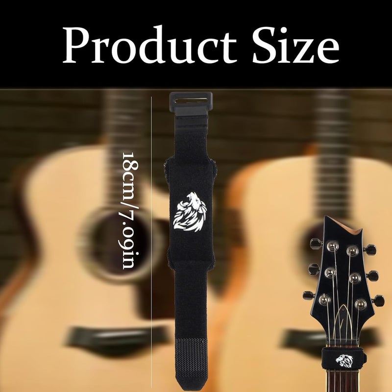 CartHome Guitar Fret Wrap,Guitar Accessories,Fret Wrap,Guitar Bundle Band 18cm Length Muffled Tape Reduce Noise Reduce Howling Adjustable Bundle Band Use for Performances And Recordings - Image 2