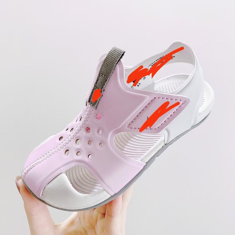Putian Children'S Shoes Airplane Kids' Clogs Baby Velcro Closed-Toe Sandals Beach Shoes Slippers Breathable Water Shoes - Image 1