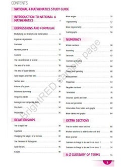 National 4 Mathematics Study Guide  - Image 1