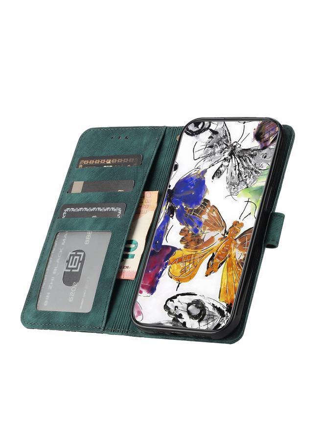 اس-توب جراب لهاتف Google Pixel 9a جراب هاتف جلدي منقوش عليه فراشة بملمس الجلد - Image 4