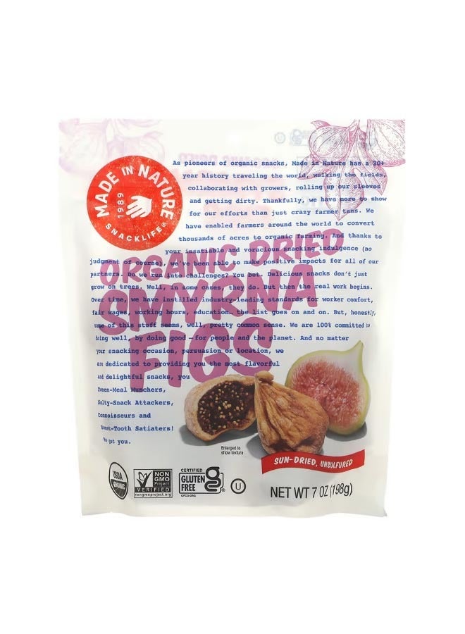 MADE IN NATURE Organic Dried Smyrna Figs 7 oz 198 g - Image 1