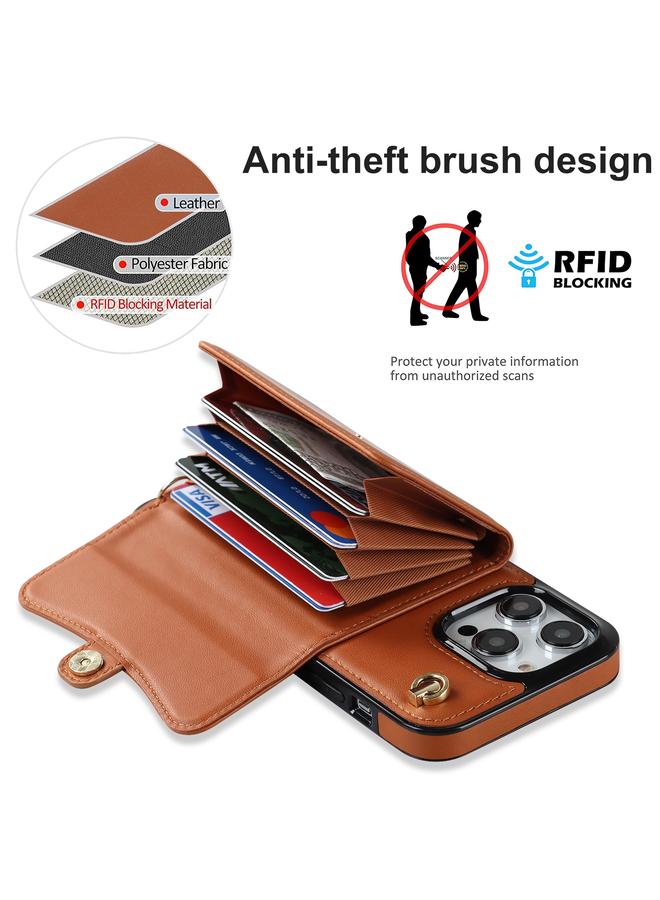 S-TOP Case For iPhone 14 Pro Max RFID Card Slot Phone Case with Long Lanyard - Image 3