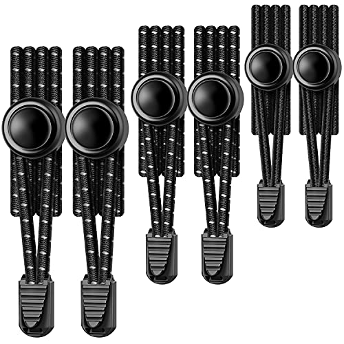 UpUGo Elastic Shoe Laces, 3 Pairs No Tie Shoe Laces Tieless for Kids, Adults, Elderly, One Size Fit All - Image 1