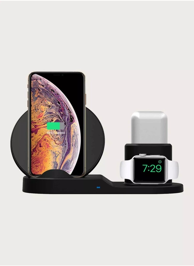 Generic 3 In 1 Wireless Fast Charger  - Image 1