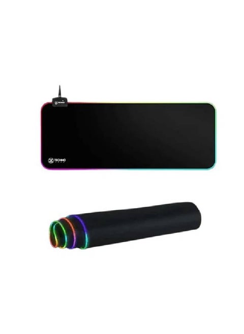 Mousepad RGB 700 x 300 x 3 mm, Multiple lighting modes, Smooth and Soft, Flexible