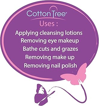 Cotton Tree شجرة القطن 100% قطن ناعم للغاية لفة بيضاء كبيرة - Image 2