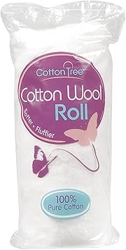 Cotton Tree شجرة القطن 100% قطن ناعم للغاية لفة بيضاء كبيرة - Image 1