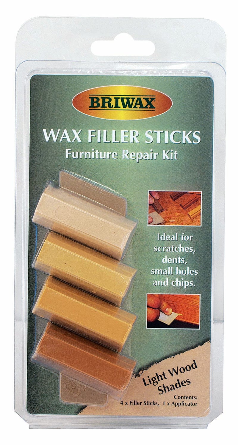 Briwax Filler Sticks Light – Quick Wood Repair for Scratches, Cracks & Nail Holes | Assorted Shades - Image 3