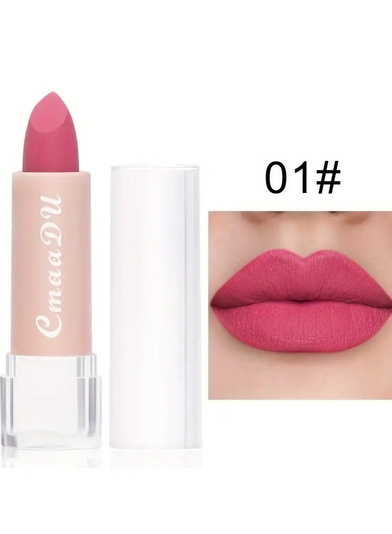 CmaaDu Non-stick Cup Lipstick Lip Gloss New Matte Misty Moisturizing Waterproof, Classic Lipstick Gift For Women Valentine's Day Gifts #1 - Image 1