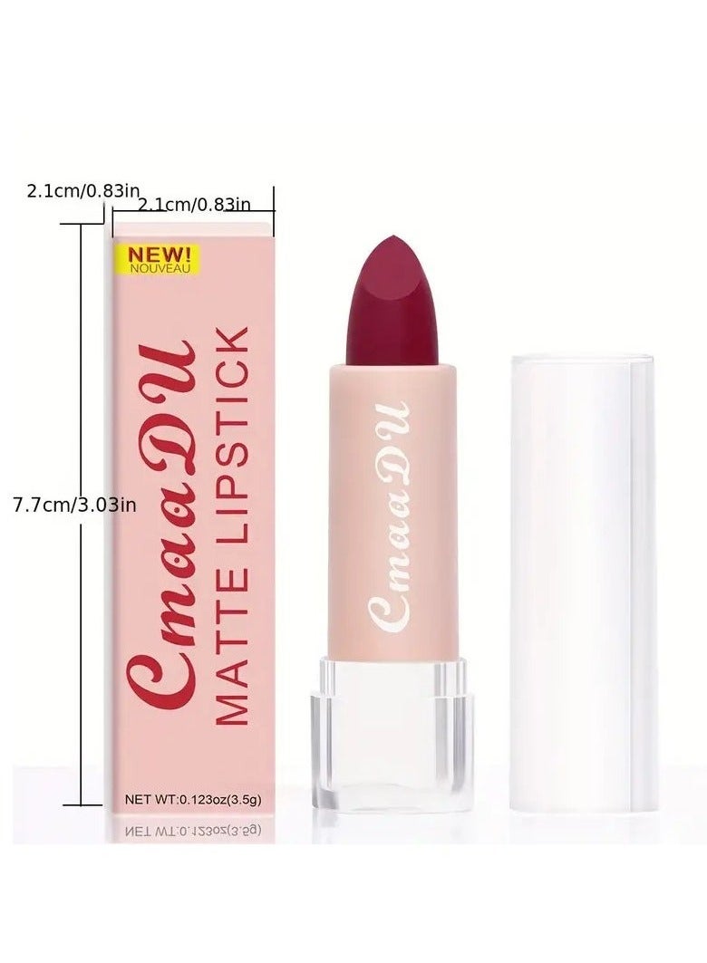 CmaaDu Non-stick Cup Lipstick Lip Gloss New Matte Misty Moisturizing Waterproof, Classic Lipstick Gift For Women Valentine's Day Gifts #1 - Image 2