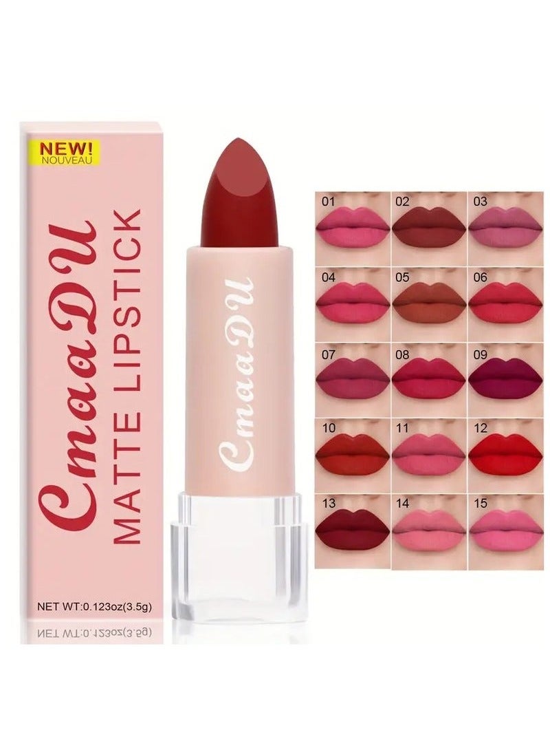 CmaaDu Non-stick Cup Lipstick Lip Gloss New Matte Misty Moisturizing Waterproof, Classic Lipstick Gift For Women Valentine's Day Gifts #1 - Image 5