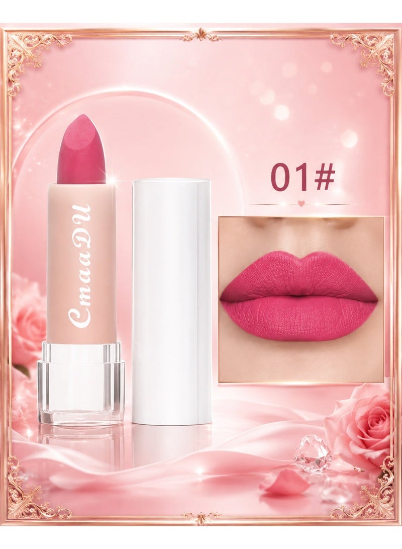 CmaaDu Non-stick Cup Lipstick Lip Gloss New Matte Misty Moisturizing Waterproof, Classic Lipstick Gift For Women Valentine's Day Gifts #1 - Image 1