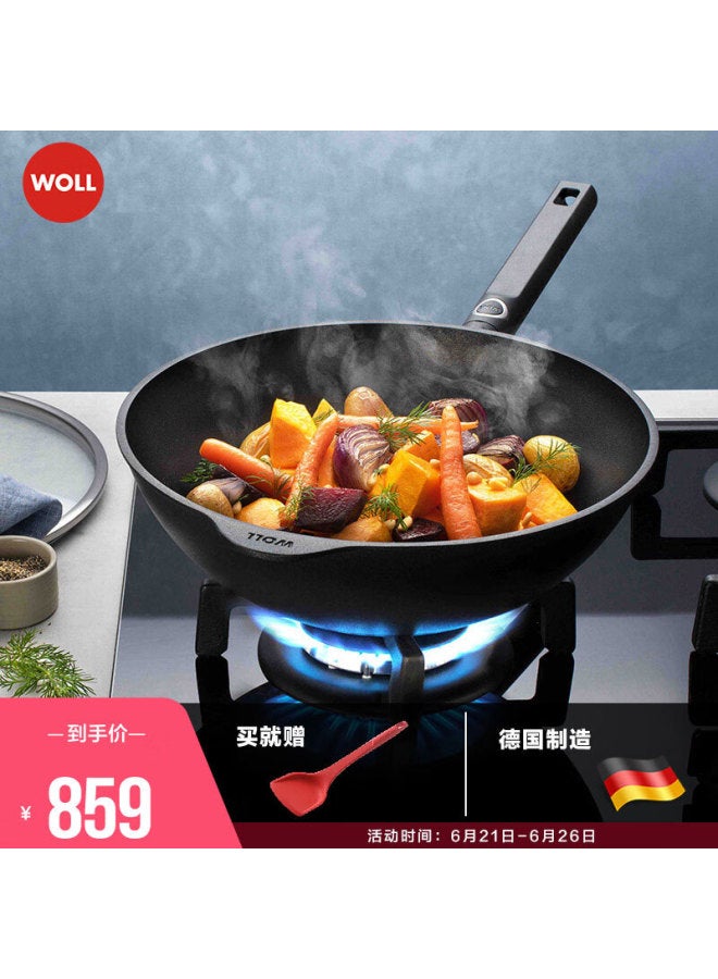 Woll German Non-stick Wok, Diamond Xr Series, 28cm, Low For Home Cooking, Imported Cookware - Image 1