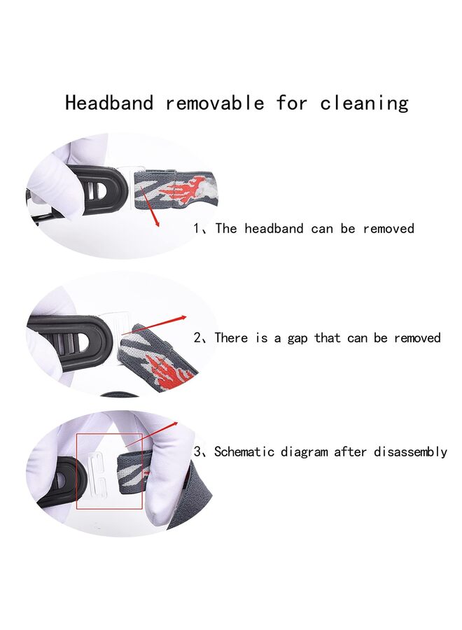 نظارات رياضية للرجال، نظارات واقية من الصدمات والتصادم، عدسات قابلة للاستبدال (أسود) - Image 3