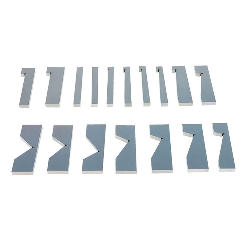 findmall 17Pcs 3" x 1/4" Accuracy Ground Angle Block 0 to 45 Degree Set Machinist Toolmaker .0003 - Image 2