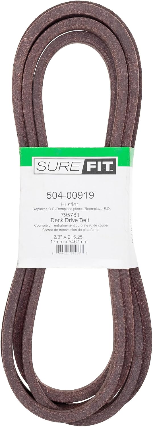 Surefit SureFit Deck Drive Belt Replacement for Hustler 795781 60 Rear Discharge Decks XR7 Super Z Lawn Mowers  - Image 1
