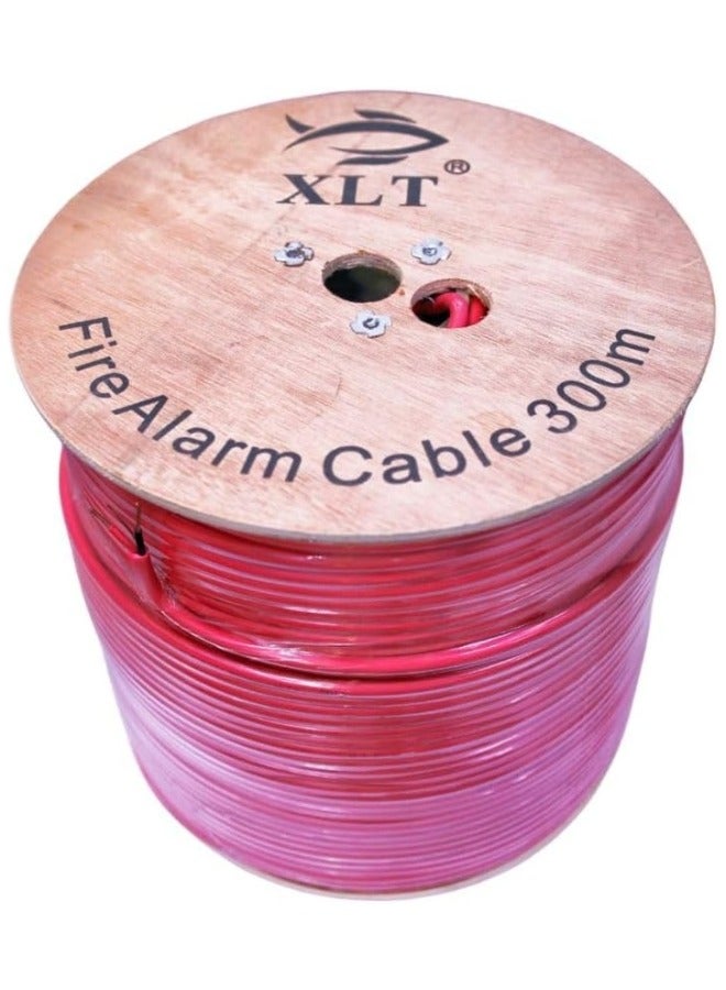 إكس أل تي كابل تحكم إنذار محمي، كابل إنذار بطول 300 متر، نحاس كامل للحريق/الصوت/الأمن - أحمر - Image 1
