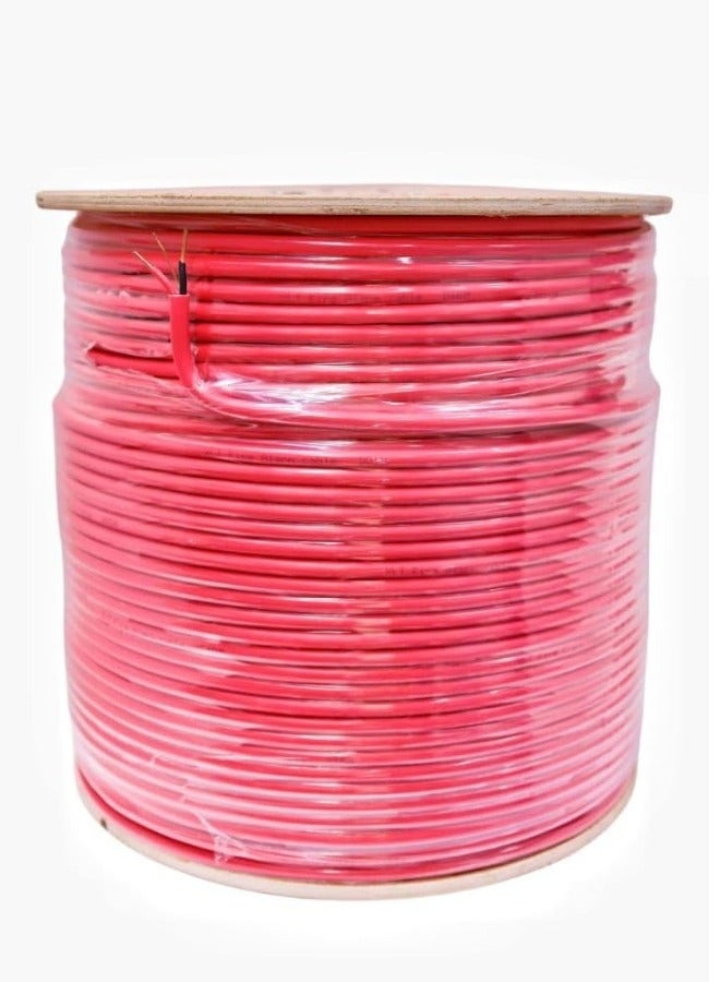 إكس أل تي كابل تحكم إنذار محمي، كابل إنذار بطول 300 متر، نحاس كامل للحريق/الصوت/الأمن - أحمر - Image 4