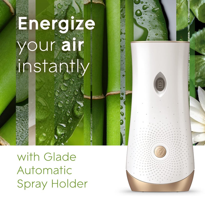 Glade Automatic Spray Refill, Air Freshener for Home and Bathroom, Bamboo & Waterlily Bliss, 6.2 Oz, 3 Count - Image 2