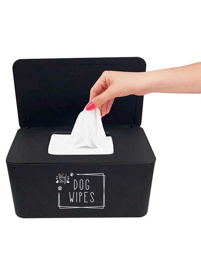 Moorfowl Moorfowl Woof Woof Dog Wipes Dispenser,Upgarde Size(8.2L x 4.9W x 3.9H inches),Grooming Butt Wipes Container Holder for Dog Paw - Image 1