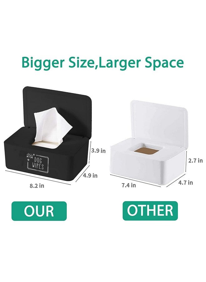 Moorfowl Moorfowl Woof Woof Dog Wipes Dispenser,Upgarde Size(8.2L x 4.9W x 3.9H inches),Grooming Butt Wipes Container Holder for Dog Paw - Image 2