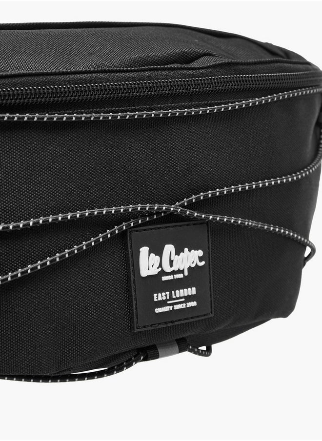 Lee Cooper Men's Logo Applique Waist Bag with Zip Closure  - Image 3