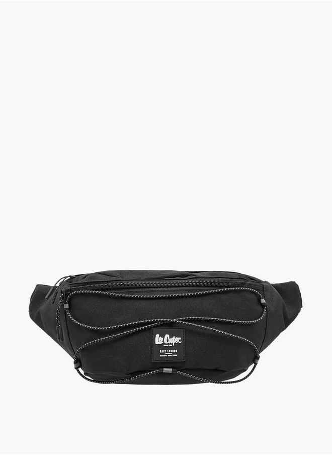 Lee Cooper Men's Logo Applique Waist Bag with Zip Closure