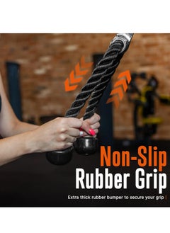 Oasisgalore Triceps Rope Cable Attachment - Machine Pulldown Heavy Duty Coated Nylon Rope , Develops Triceps, Biceps  - Image 4