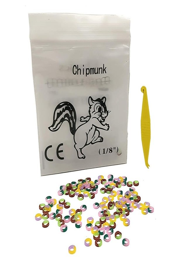 SNAWOP Orthodontic Elastic Rubber Band 1/8" Neon 200PCS Medium 3.5 Ounce Intraoral Teeth Brace Bands with Placer Hook - Image 2