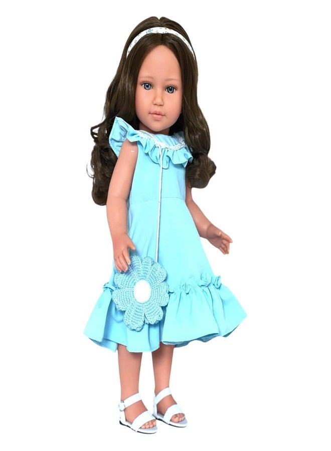MBD Kennedy and Friends Complete Outfits for 18 Inch Fashion Girl Dolls- 18 Inch Doll Clothes That Fits All 18 Inch Dolls (Blue Summer Dress) - Image 4