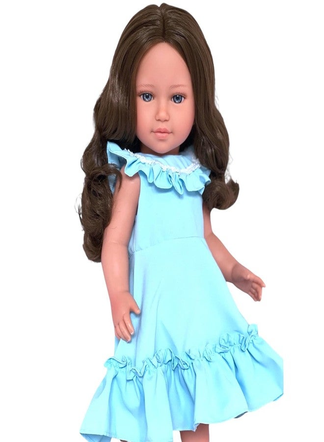 MBD Kennedy and Friends Complete Outfits for 18 Inch Fashion Girl Dolls- 18 Inch Doll Clothes That Fits All 18 Inch Dolls (Blue Summer Dress) - Image 3