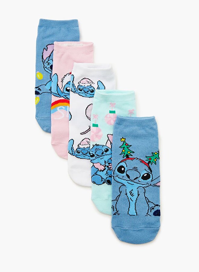 FOREVER 21 Christmas Stitch Ankle Socks Set - 5 pack  - Image 3