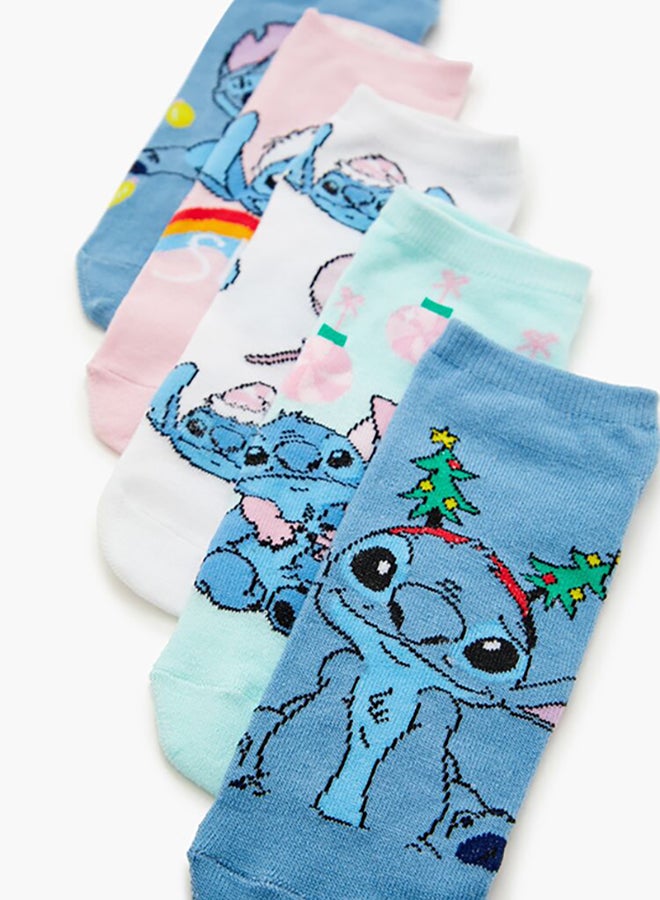 FOREVER 21 Christmas Stitch Ankle Socks Set - 5 pack  - Image 4