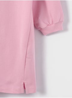 LC WAIKIKI Hooded Printed Long Sleeve Girl Dress  - Image 4