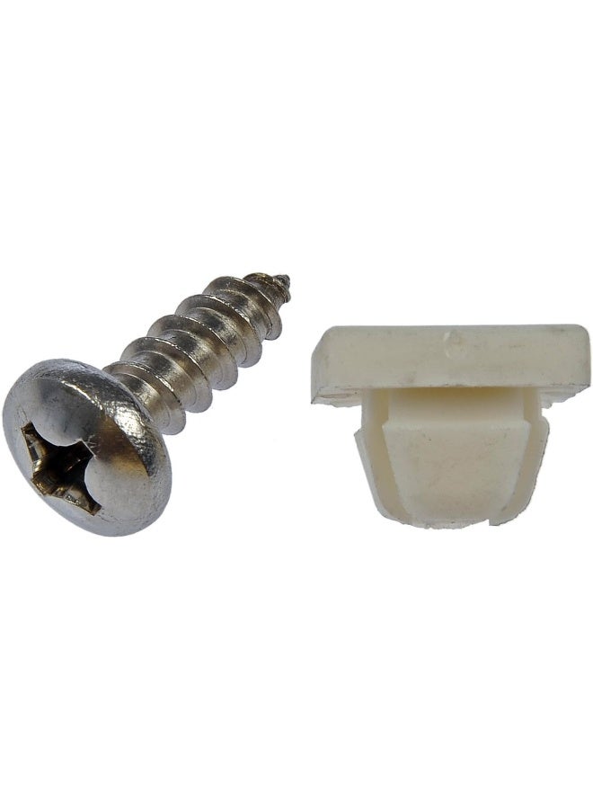 Dorman دورمان 785-166 مثبتات لوحة الترخيص - 14 × 3/4 بوصة، عبوة من 4 - Image 1