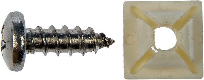 Dorman دورمان 785-166 مثبتات لوحة الترخيص - 14 × 3/4 بوصة، عبوة من 4 - Image 2