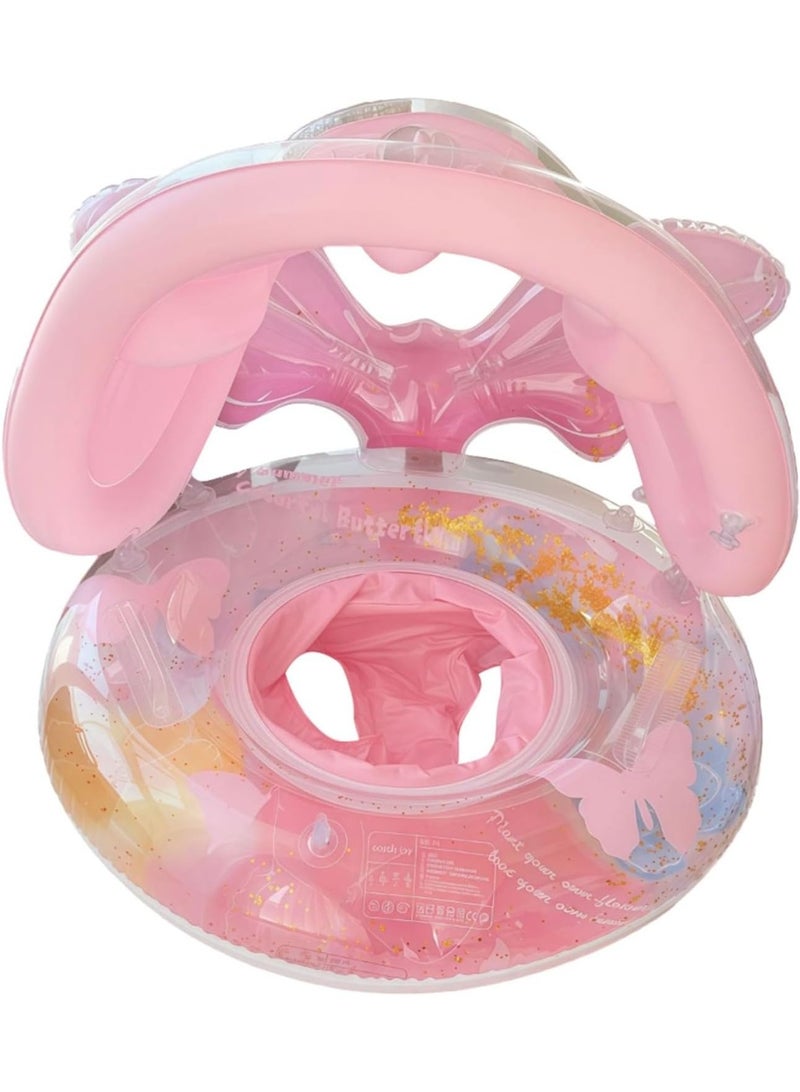 FUN MOMENT Inflatable Swimming Float with Removable Sunshade 60 cm - Image 1