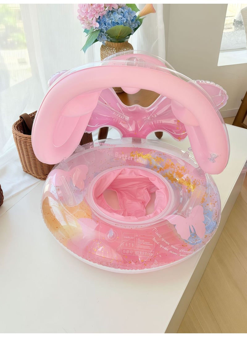 FUN MOMENT Inflatable Swimming Float with Removable Sunshade 60 cm - Image 2