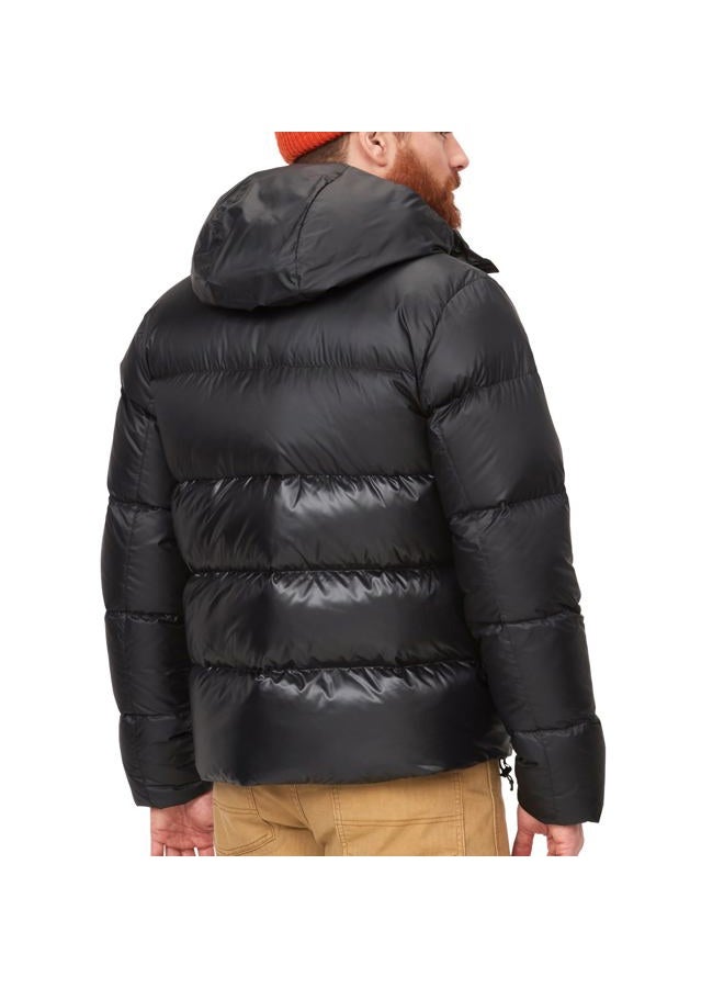 MARMOT Men's Guides Down Hoody Jacket, Black, Large - Image 2