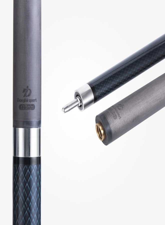 DDonglai Carbon Fiber Pool Cue Stick 58" Billiard Cue Sticks Professional Low Deflection Pool Sticks with Quickly-Release Pin Joint and 12.5mm Tip, Soft Cue Case Inclued - Image 4