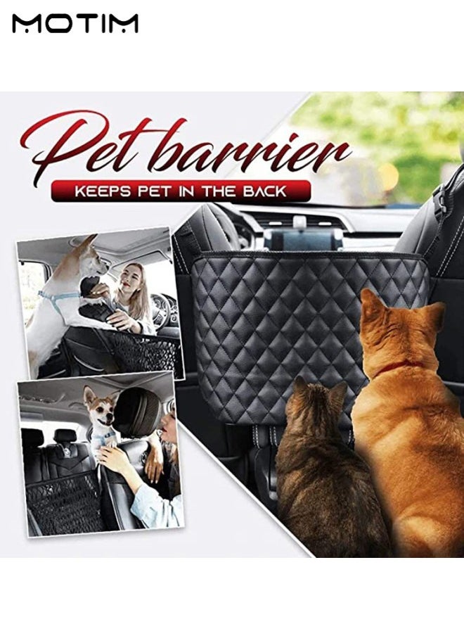Motim 1 Pcs Car Leather Seat Storage Bag Hanging Organizer and 2 Pcs Car Seat Hooks Vehicle Back Seat Hanger for Purse Groceries Bag  - Image 3