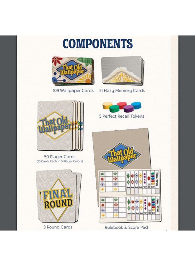 AEG Games AEG That Old Wallpaper | Collect and Match Funky and Unique Shapes | Pattern Matching Card Drafting Game | Simultaneous Play | 2-5 Players | Ages 10+ - Image 2