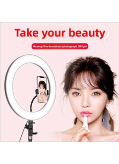 General Live Fill Light Led Ring Light 10-inch 26cm Bracket Light USB Rechargeable Stall Live Night Market Lighting-Specifications:16CM Lamp Ring + PTZ + Desktop Bracket  - Image 4