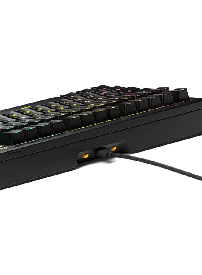 Glorious KEYBOARD GLORIOUS GMMK3 75% PREBUILT WIRED MECHANICAL BLACK GMMK3-75-PB-FOX-W-BLK-US - Image 2