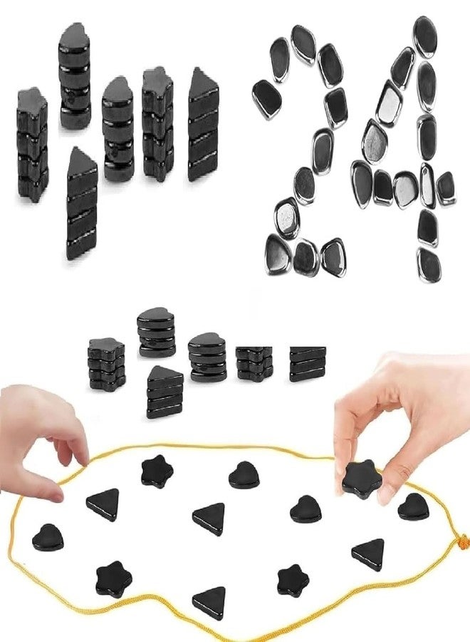 Touchcart Magnetic Strategy Board Game 24 Pieces | Fun Family Magnet Game for Kids & Adults | Brain Boosting Logic & Concentration Puzzle | Portable Travel & Party Game - Image 1