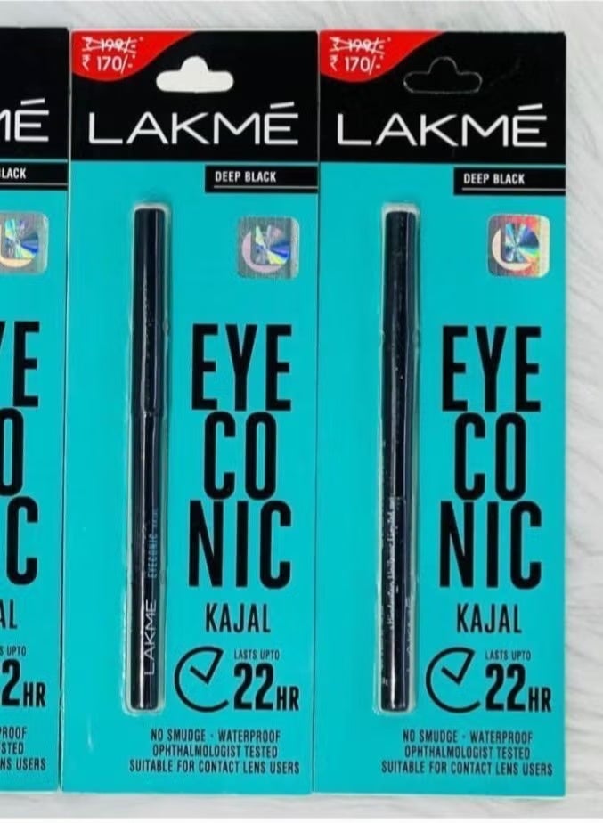 LAKME Eyeconic Kajal Black Pack of 2 - Image 1