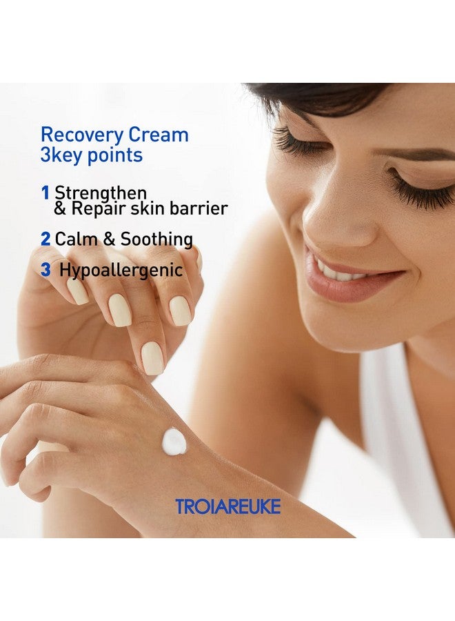 TROIAREUKE Acsen Recovery Cream Hydrating And Soothing Facial Moisturizer With Centella Asiatica Olive Oil And Squalane For Sensitive Dry And Dehydrated Skin Reduces Signs Of Acne Scars - Image 3