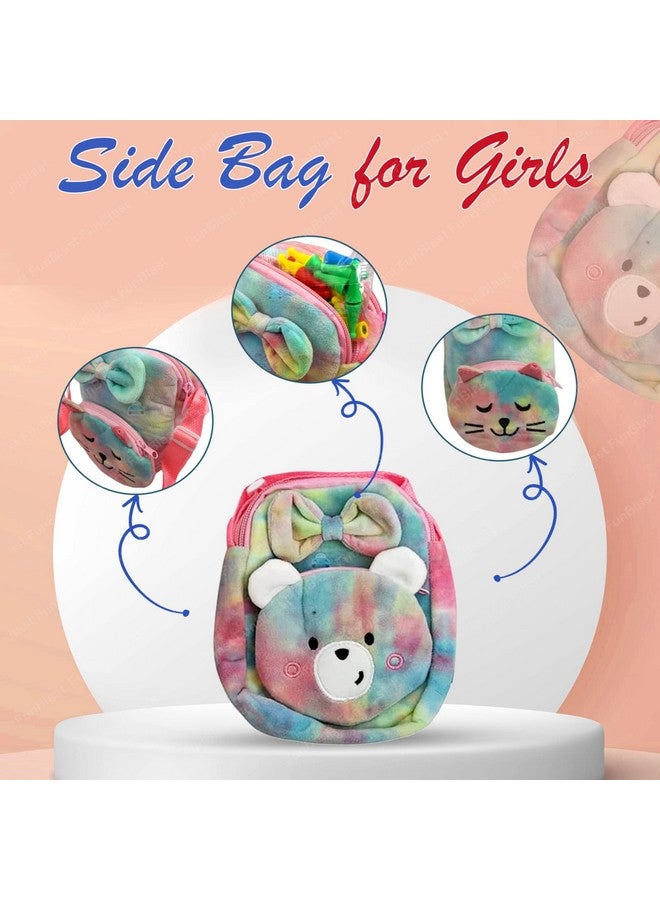 FunBlast Sling Bag for Girls - Unicorn Side Purse for Girls, Cute Mini Coin Pouch for Girls, Fancy Bags for Kids, Soft Bags for Girls with Adjustable Straps (1 Pcs; Random Print) - Image 4