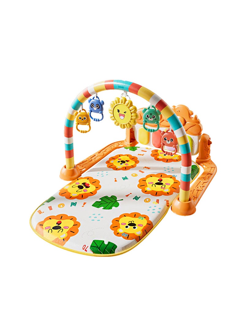 MaBaby Baby Play Mat Gym with Piano Keyboard,Activity Gym for Newborns 0-36 Months – Kick & Play Musical Mat with Hanging Rattles, Lights & Early Education Toys for Tummy Time, Sit & Play - Image 1